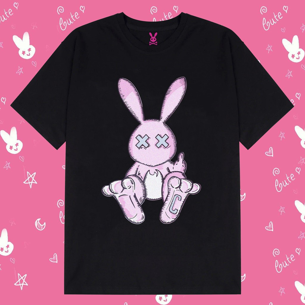 Áo Thun Nam Nữ From Rộng Rabbit Toy Color Chất liệu : 100% cotton Hình in không bong tróc khi giặt máy