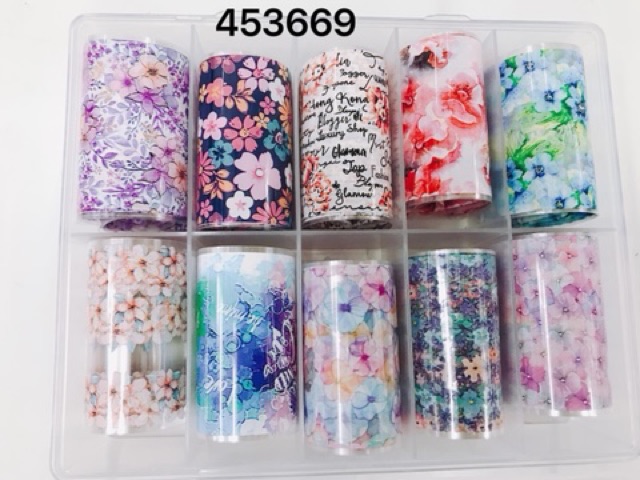 Hộp foil trang trí móng tay chân