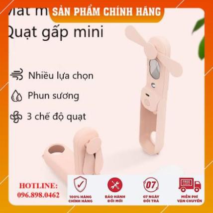 [HÀNG LOẠI 1-FREESHIP] Quạt Mini Cầm Tay Phun Sương 3 Cấp Tốc Độ Siêu Hot, Quạt Phun Sương Mini Cầm Tay Hàn Quốc Cực Mát