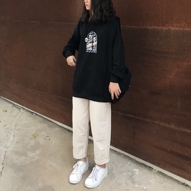 Quần suông thô kaki