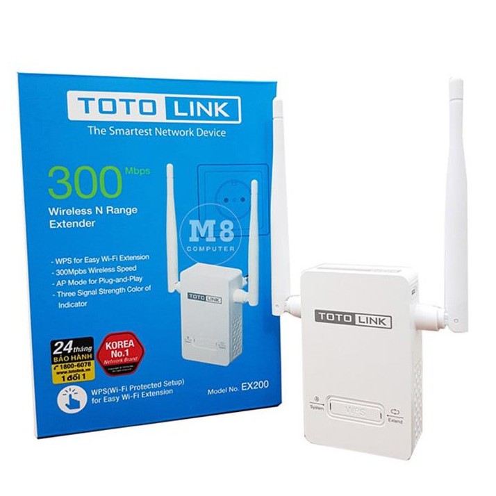 Bộ thu phát sóng wifi Totolink EX200