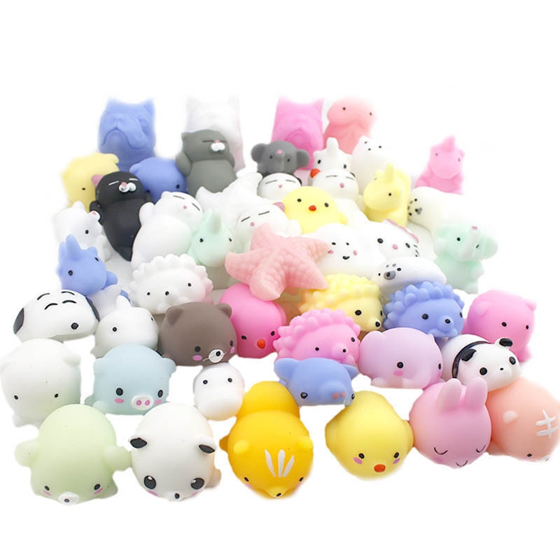 Hot Kawaii Fidget Toys Pack Động vật dễ thương Squishy Đồ chơi chống căng thẳng Mochi Tăng chống căng thẳng Vui nhộn Squishmallow Quà tặng giảm căng thẳng