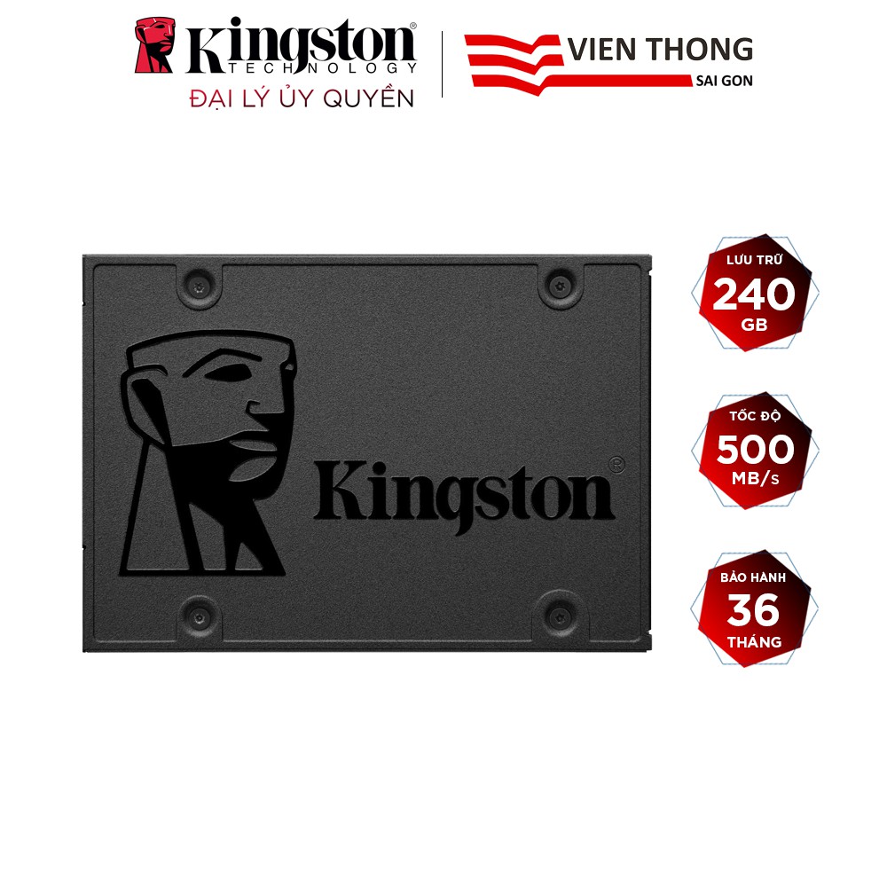 Ổ cứng SSD Kingston NOW A400 240GB 2.5'' SATA III (SA400S37/240G) - Hãng phân phối chính thức