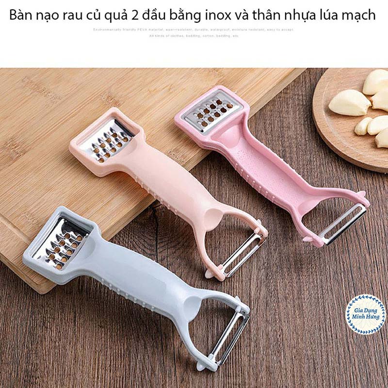 Dao bào nhỏ đa năng 2 đầu tiện ích , đồ nạo củ quả gọt trái cây 2in1 [DAO BÀO NHỎ 2 ĐẦU]