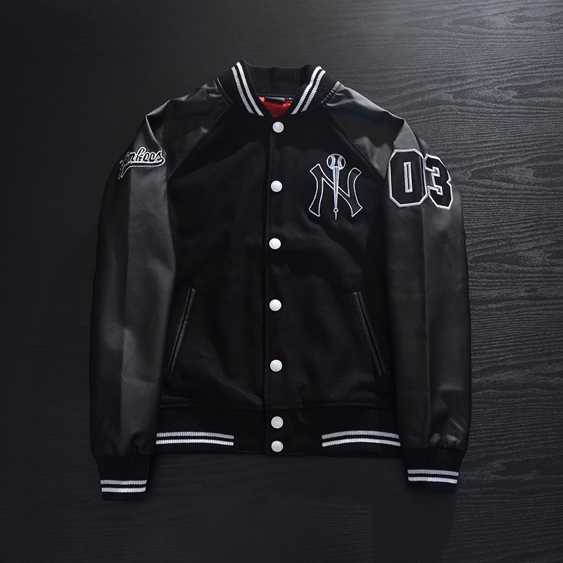 Áo khoác BOMBER chất da unisex Hot hoạ tiết N/Y 03 TM Store | BigBuy360 - bigbuy360.vn