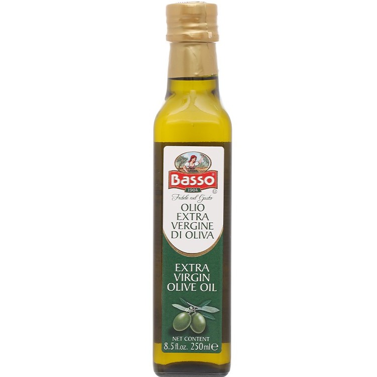 Dầu olive Extra Virgin Basso chai 250ml (dầu oliu)