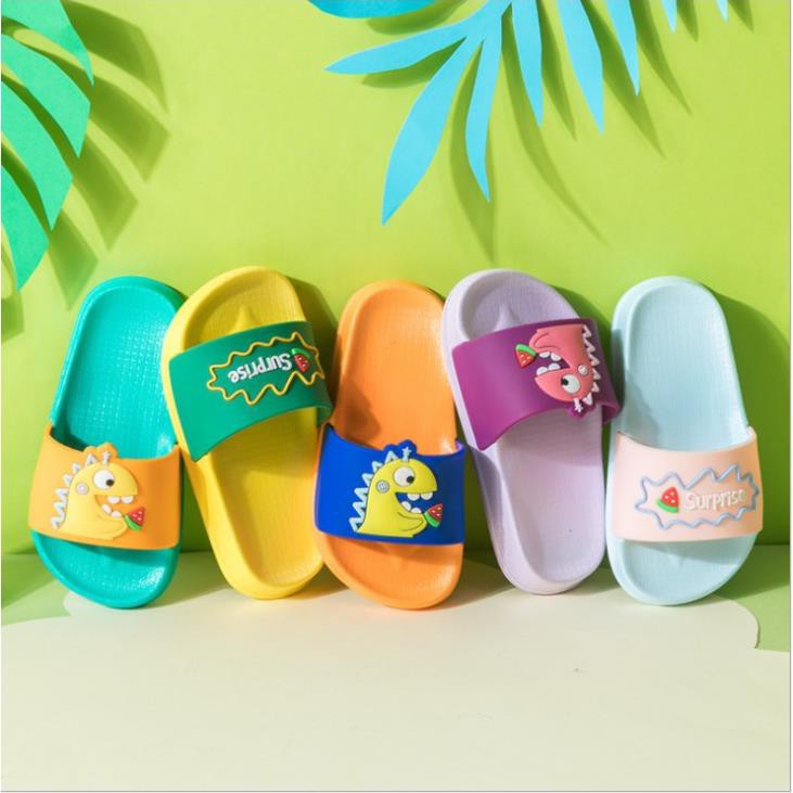 MVB0901 Dép nhựa dẻo mẹ và bé hình khủng long hè 2021