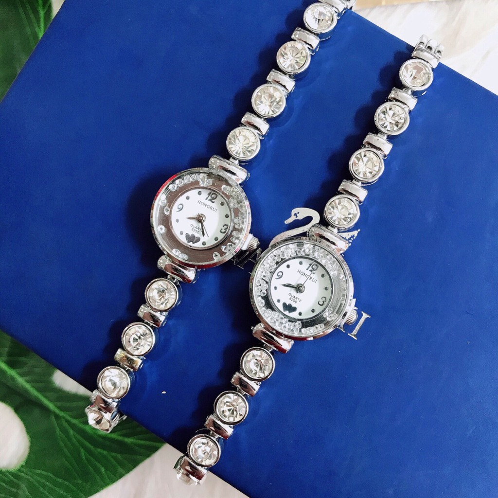 Đồng hồ nữ lắc tay sang trọng diamond chain Hongrui