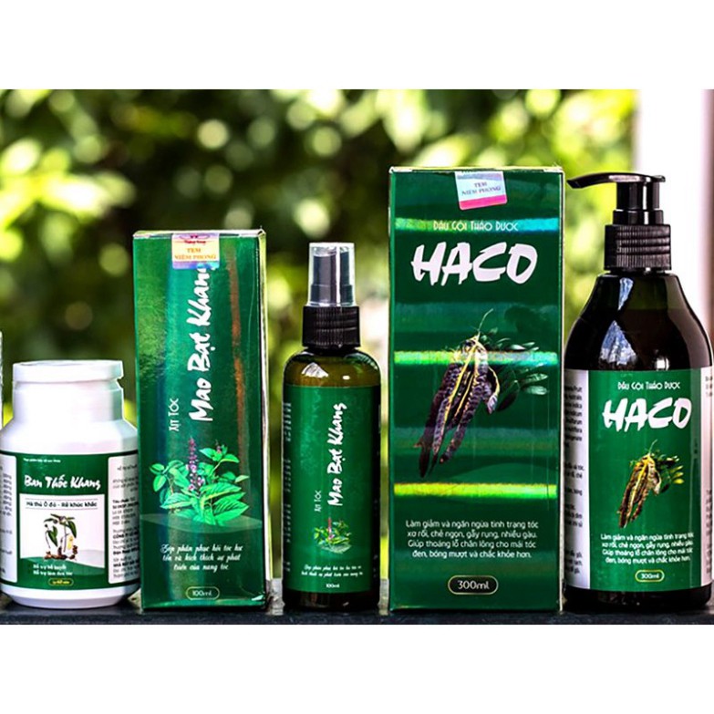 (BỘ 3 SP) Bộ sản phẩm Tóc HACO - hàng chính hãng có hóa đơn đỏ