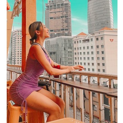 Váy body rút chun cạnh , đầm ôm sát người có dây rút điều chỉnh độ dài ngắn tùy thích , mặc nhiều dáng | BigBuy360 - bigbuy360.vn