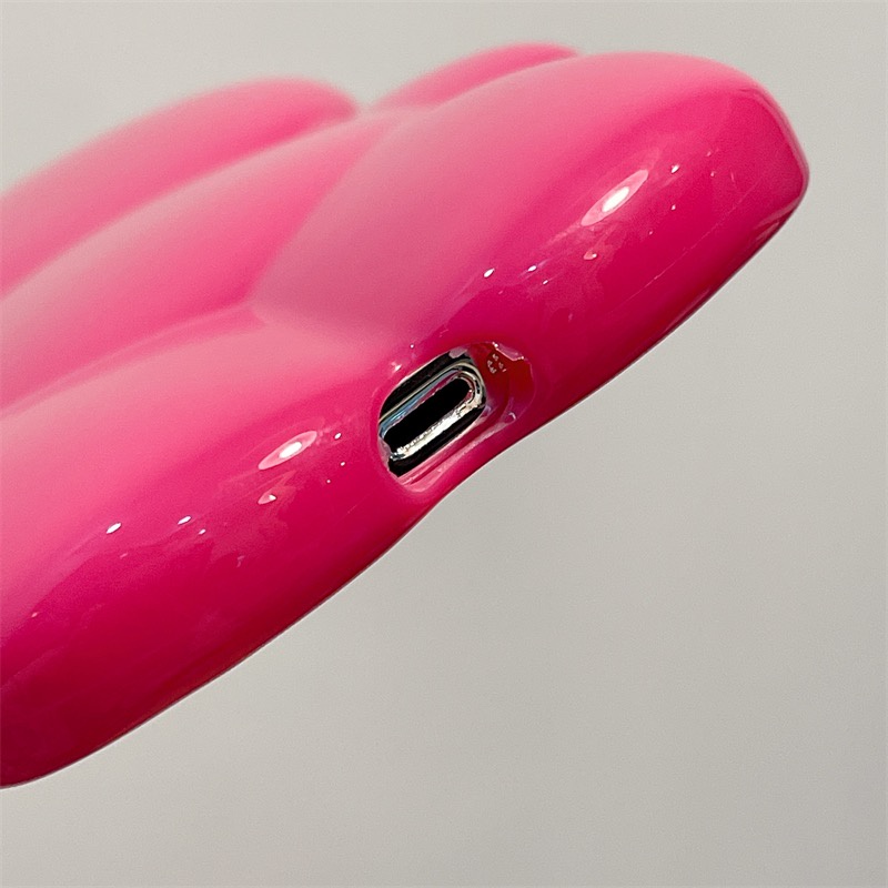 Ốp Điện Thoại Mềm Họa Tiết Hoa Hồng / Gấu Kèm Dây Đeo Cho Iphone 14Proax 12 pro max 11 pro max xs max xr x 13Proax plus
