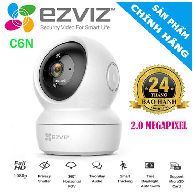 Camera Wifi EZViz C6N 2M Full HD 1080p - Hàng chính hãng