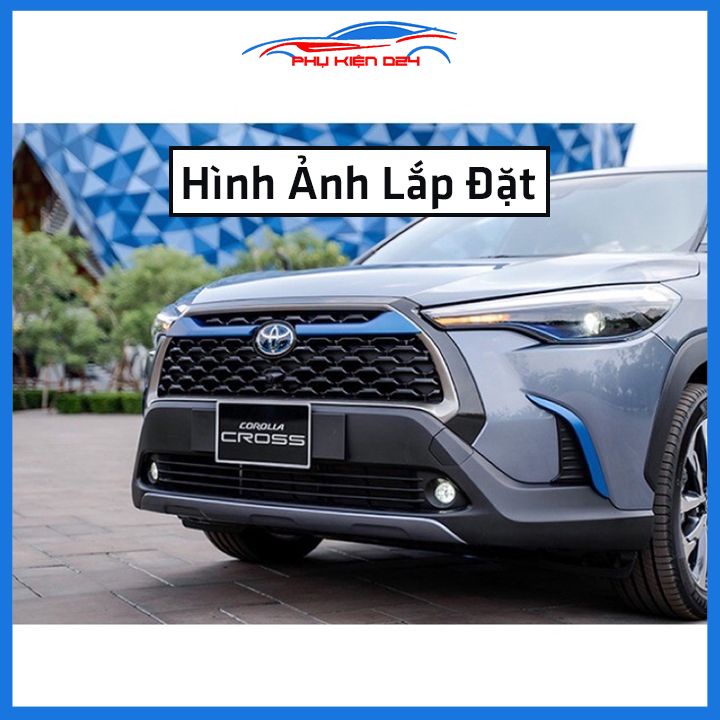 Ốp trang trí mặt ca lăng, calang Cross 2020-2021-2022-2023 màu xanh ốp phía trên trang trí làm đẹp xe
