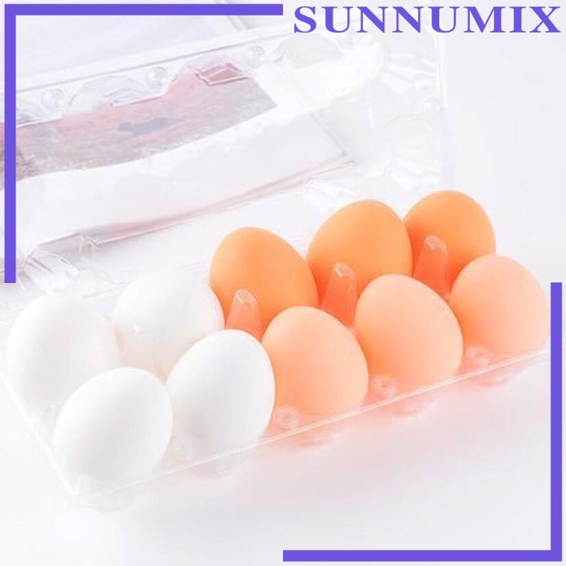 [SUNNIMIX] 10 Pack Stress Eggs Funny PVC Squeeze Fidget Balls Toys for Home Office