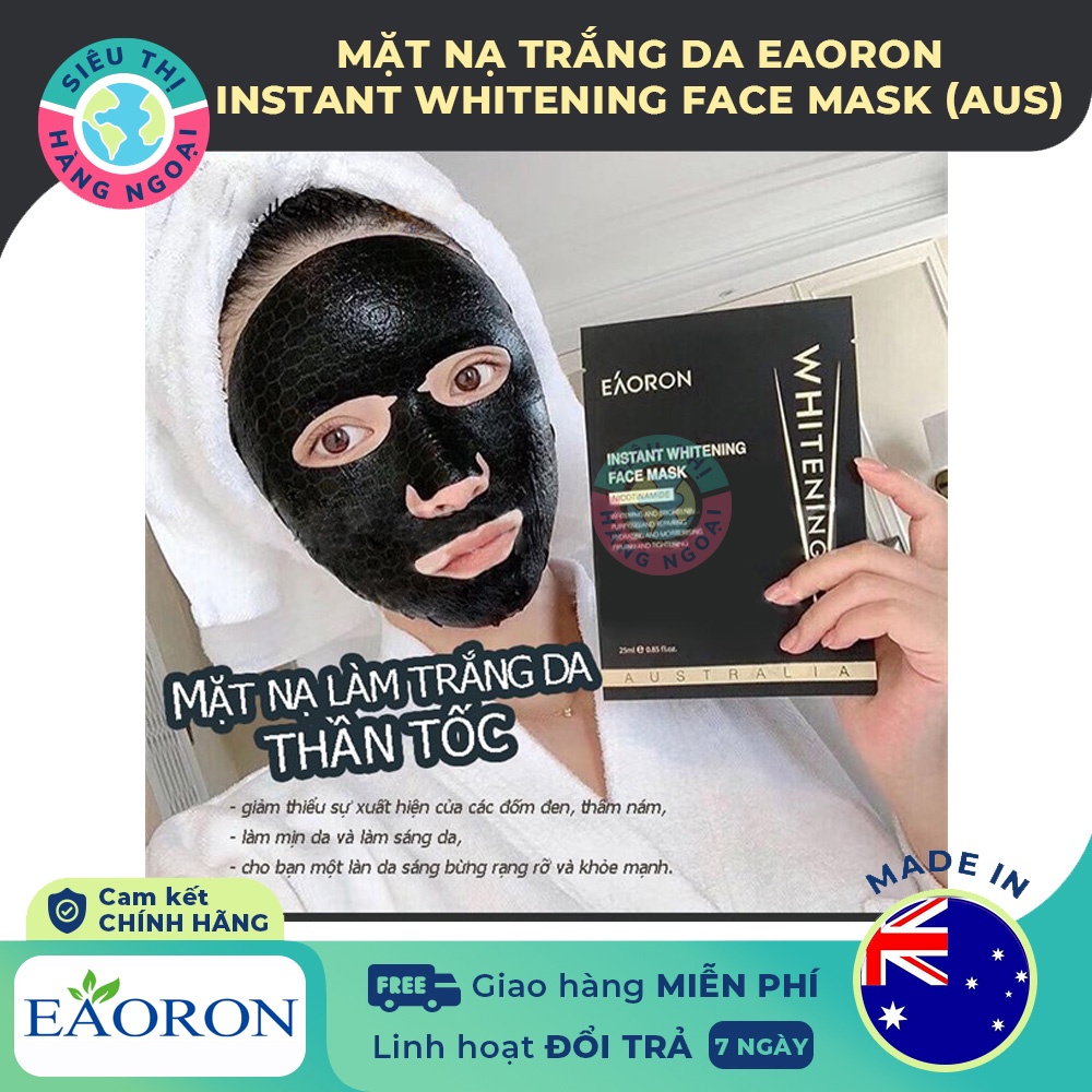 Mặt nạ dưỡng da Eaoron - 5 miếng [Săn chắc cơ mặt;mờ nám, tàn nhang; khóa ẩm] Hàng Úc