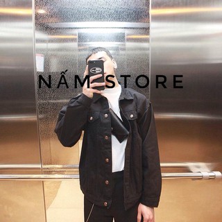 Áo khoác jean đen unisex nam nữ
