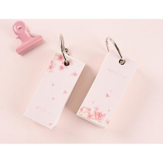 sổ note flashcard maruko FCT34 hoa anh đào