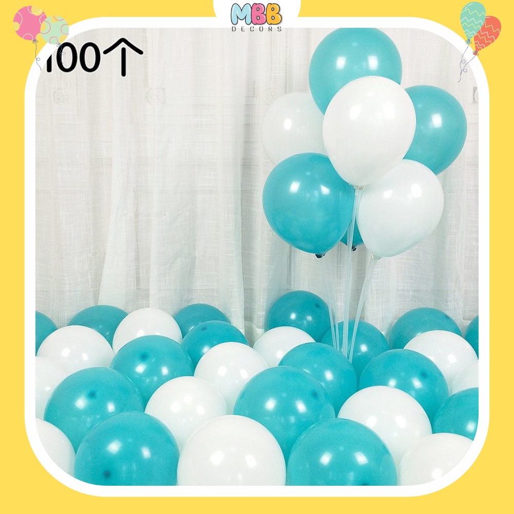 Set 10 Bong Bóng Bay Nhiều Màu Size 10 Inch Trang Trí Sinh Nhật, Đám Cưới, Trang Trí Trung Thu Trăng Rằm