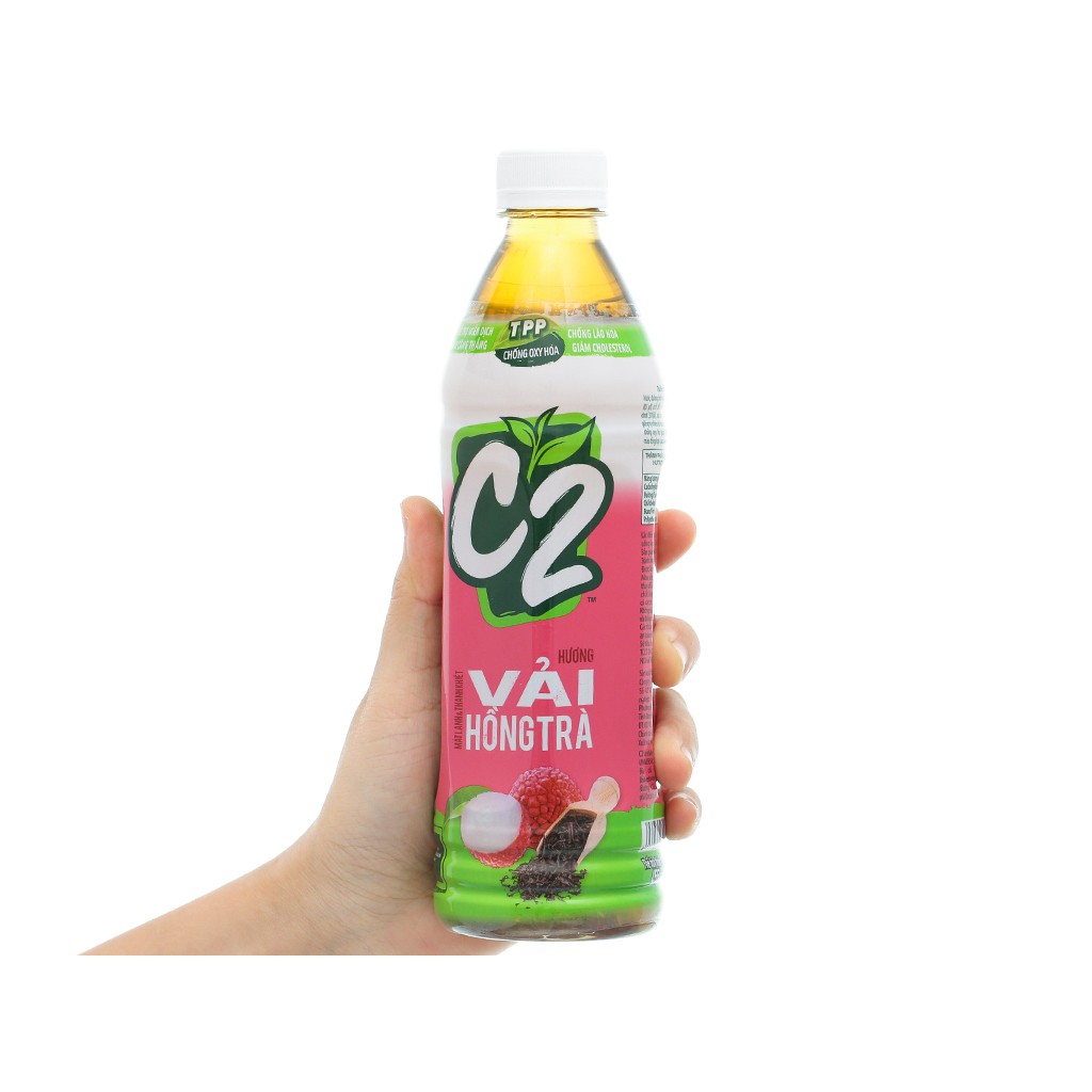 Hồng Trà Vải C2 (Thùng 24 Chai / Lốc 06 Chai / 455ml)