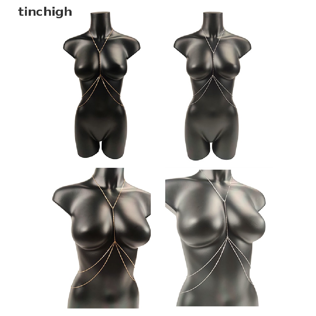 [Tigig] Bikini Mắt Xích Đeo Hông / Ngực Phối Dây Xích Gợi Cảm Cho Nữ