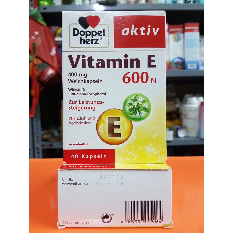 Vitamin E 600 hộp 40 viên của Đức