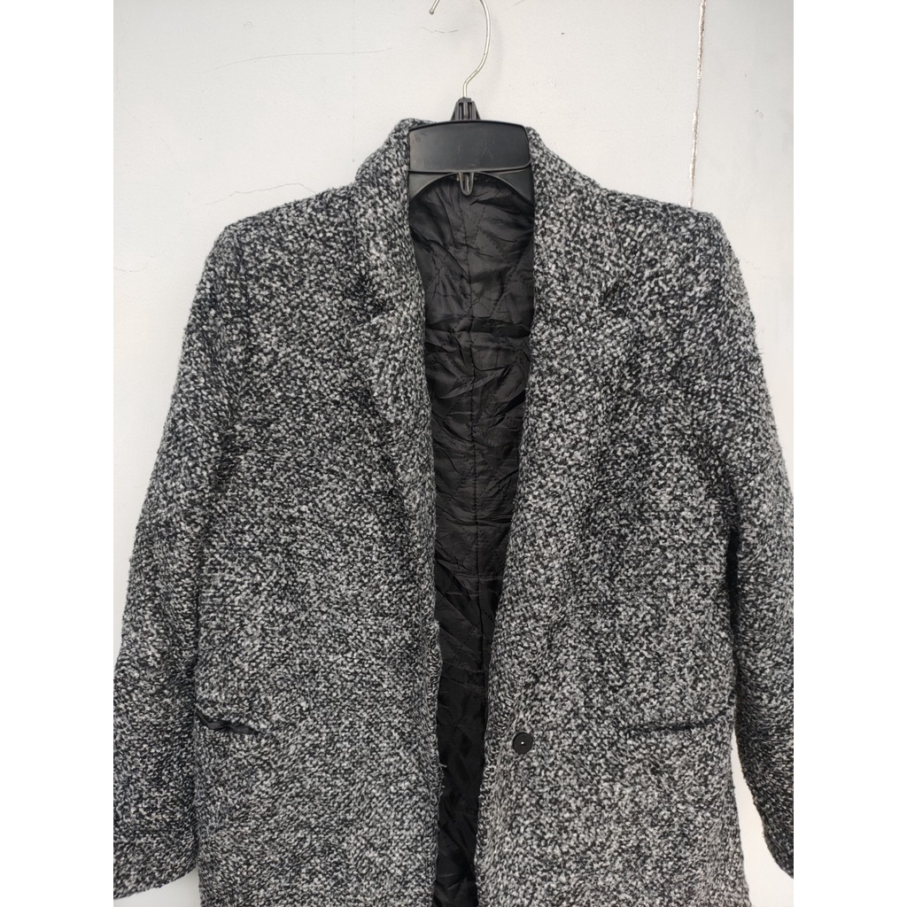Áo khoác Măng tô Dạ Tweed Hàn second-hand, áo mangto, Trench coat- Đồ Si Bon MT7