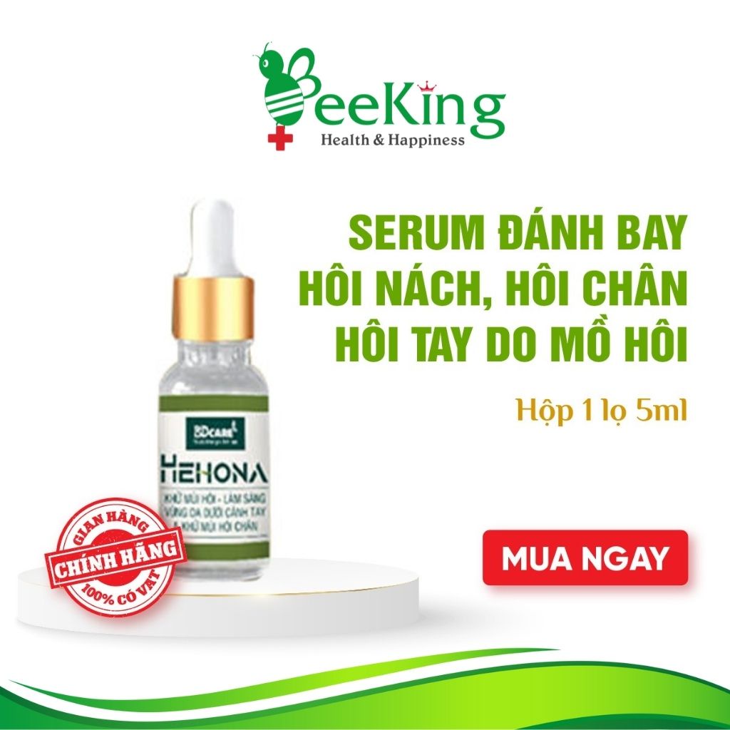 Xịt hôi nách HEHONA trầu không serurm khử mùi hôi nách giảm thâm ngăn mồ hôi nách Beeking BK11