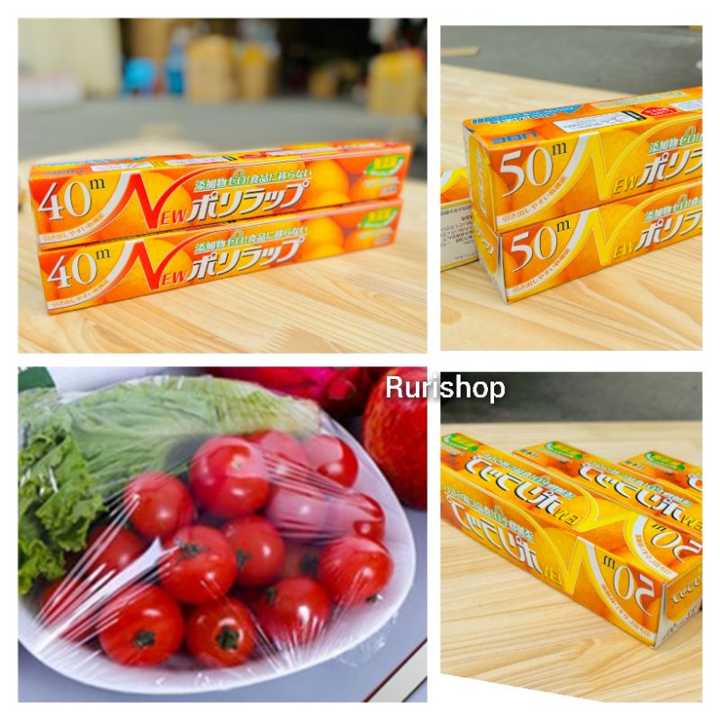 🥬🥦 Màng bọc thực phẩm an toàn Nhật Bản_(22cm x 50m; 40cm x 40m)