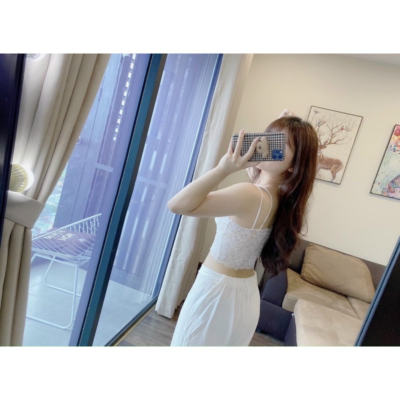 Áo bra ren đan chéo