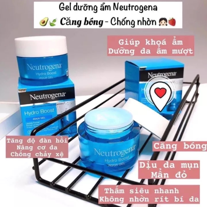 [Date 2024] Kem dưỡng ẩm Neutrogena Hydro Boost Aqua gel [Bản Pháp - chính hãng]