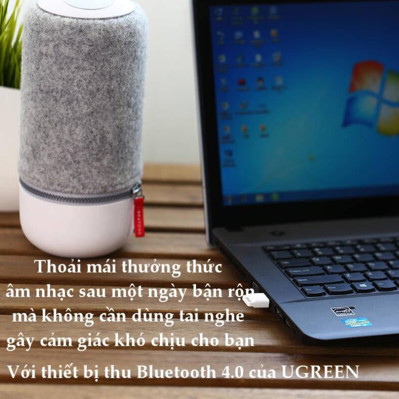 ✔HÀNG CHÍNH HÃNG ✔ USB thu Bluetooth 4.0 cao cấp Ugreen 30524