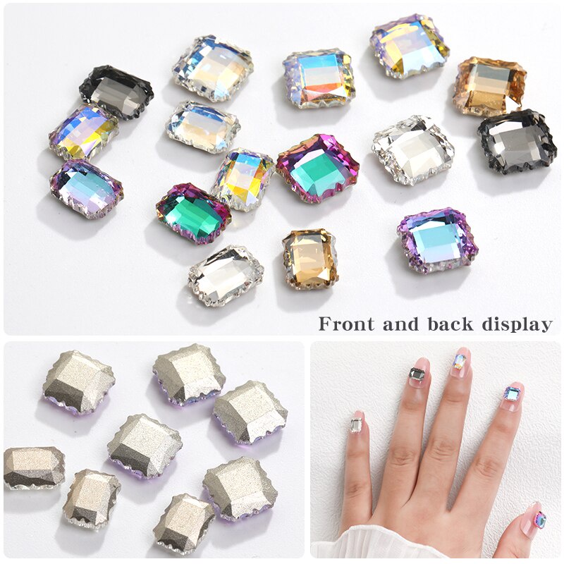 Set 10 Phụ Kiện Đá Pha Lê Trang Trí Móng Tay Sang Trọng