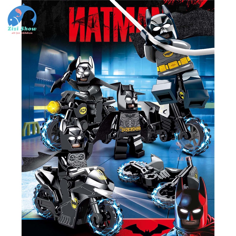 Bộ Đồ Chơi Lắp Ráp Mô Hình Xe Máy Batman Cho Bé