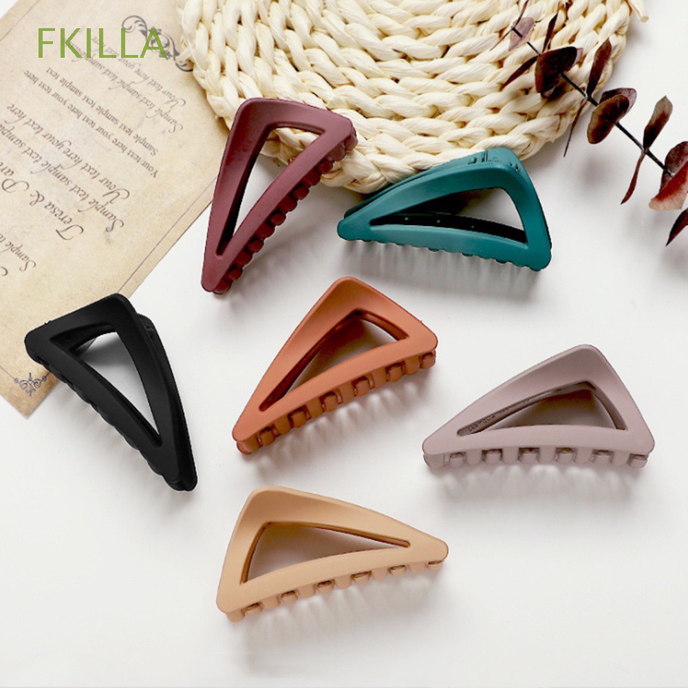 FKILLA Fashion Big Hair Clips Hair Styling Accessories Large Hair Claw Clips Thick Thin Hair Non Slip Women and Girls 6 Colors Available Strong Hold/Multicolor