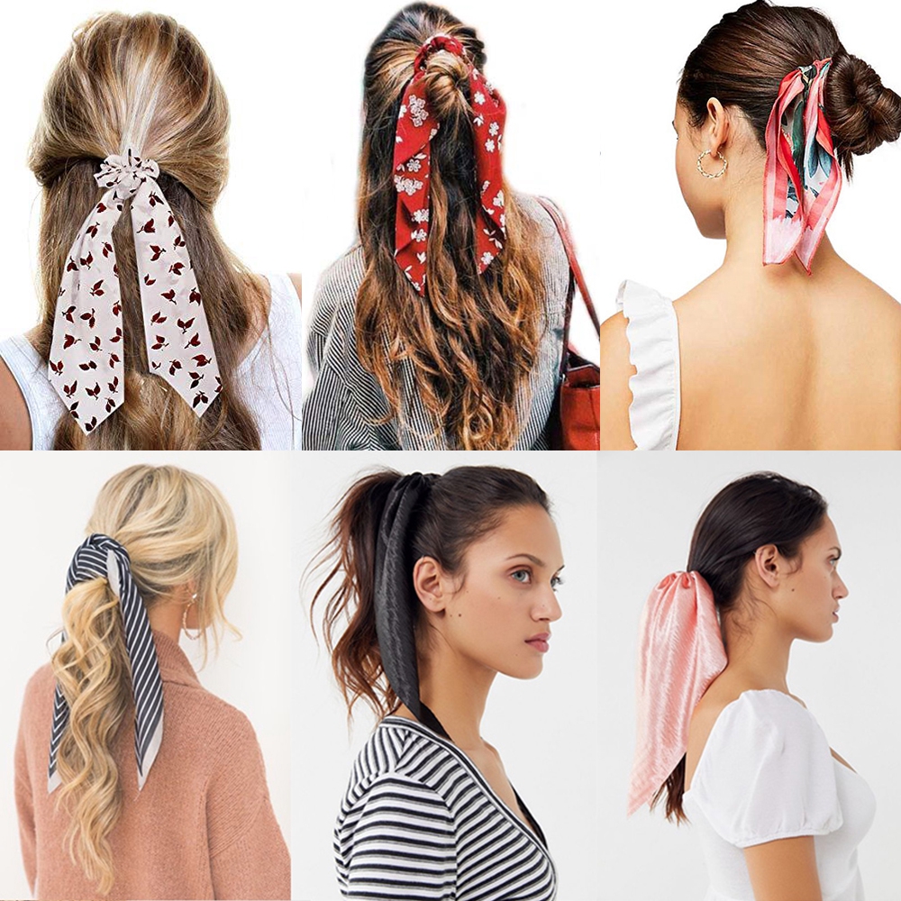 Dây buộc tóc thiết kế tua màu sắc độc đáo thời trang nữ