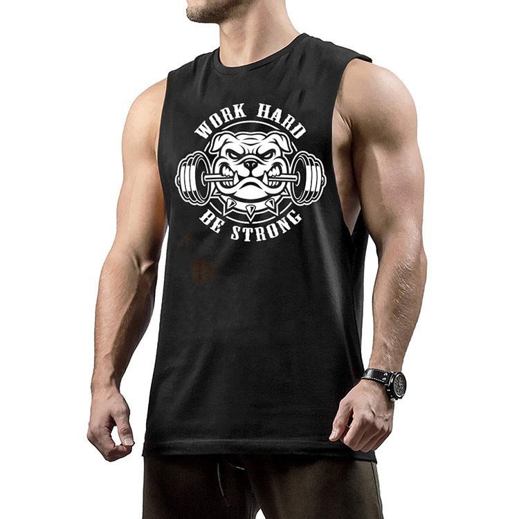 Áo Tập Gym Mùa Hè Mới WORD HARD -  Áo  Tập Gym 3 Lỗ Vải Cotton cao cấp