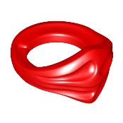 Gạch Lego khăn quấn, khăn trùm, mặt nạ ninja / Lego Part 15619: Minifigure Bandana Ninja