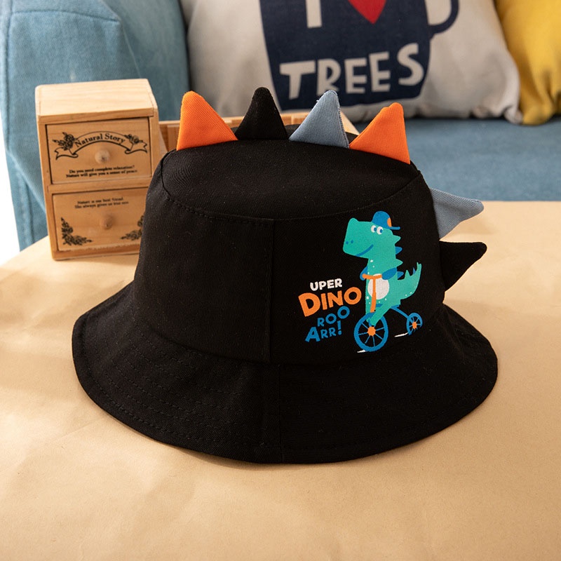 Nón Tai Bèo Chống Nắng In Họa Tiết Khủng Long Hoạt Hình Dễ Thương Thời Trang Xuân Hè Cho Bé Trai Và Gái
