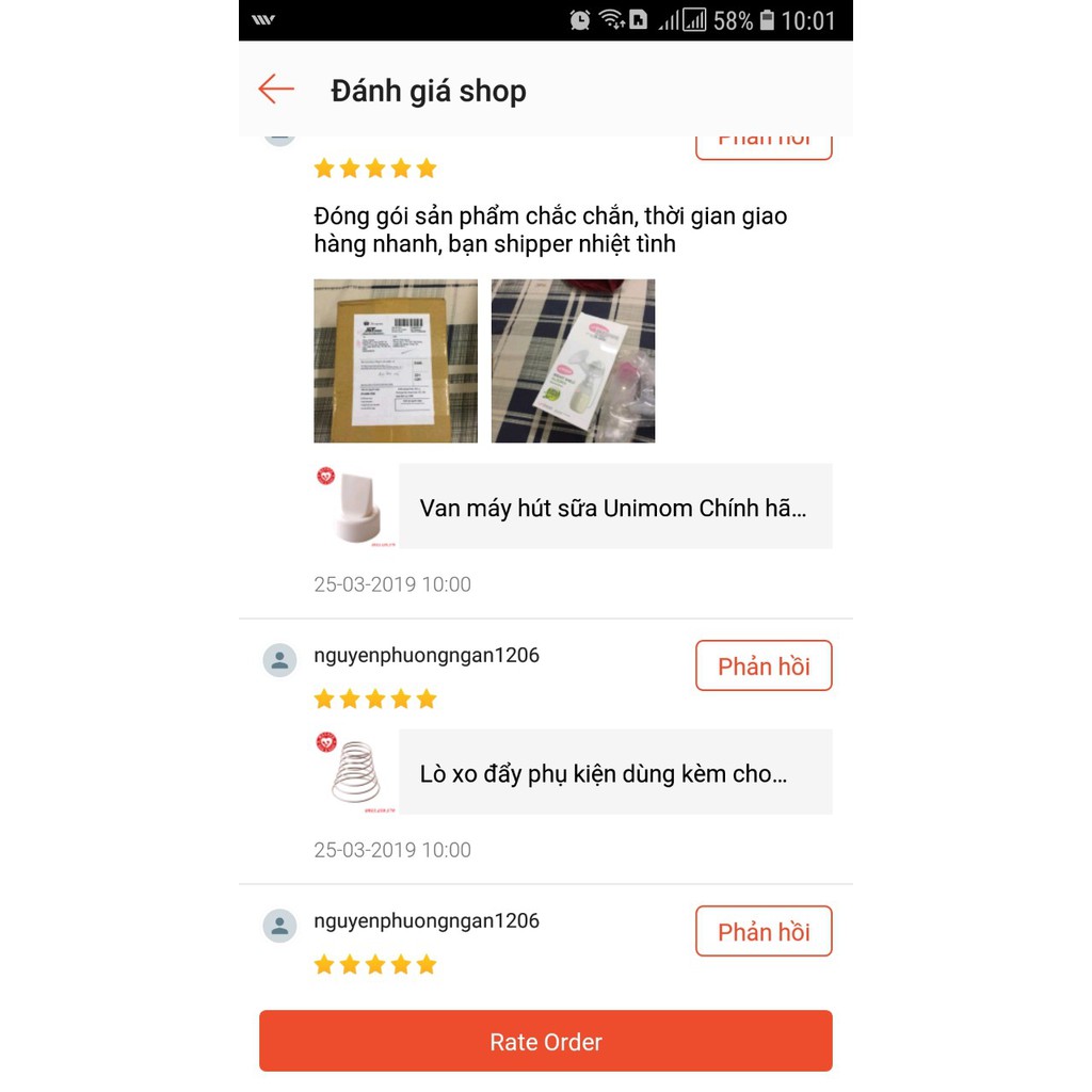 2 Van chân không máy hút sữa unimom