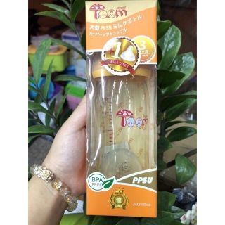 Bình Toom PPSU Nhật 120ml-240ml (tặng kèm 1 núm ti)