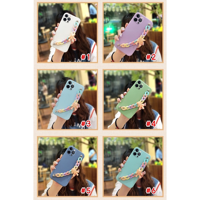 Camera all inclusive Bear bracelet Phone Case For Samsung Galaxy J7 Prime/2/2018/ON7 2016/G610F Skin-friendly feel Liquid silicone shell