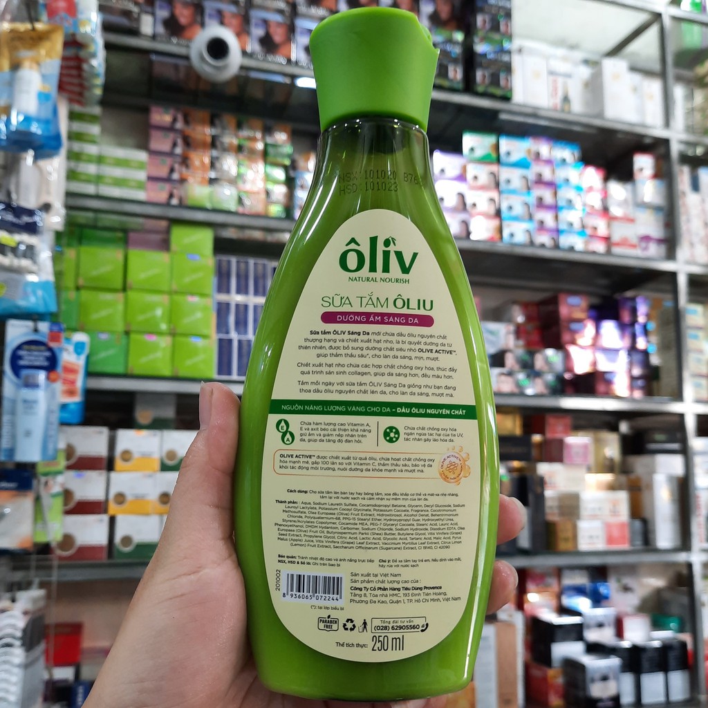Sữa tắm dưỡng ẩm sáng da Ôliv Provence 250ml