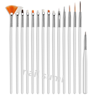 Cọ vẽ móng sét 15 cây , cọ vẽ nail