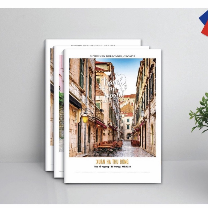 HẢI TIẾN Vở kẻ ngang Xuân Hạ Thu Đông 120 trang - Lốc 10 quyển