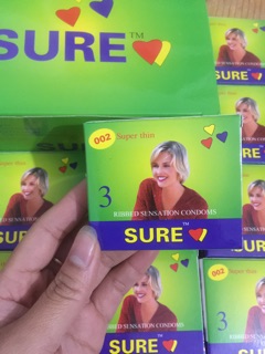 Bao cao su sure hộp 3 chiếc