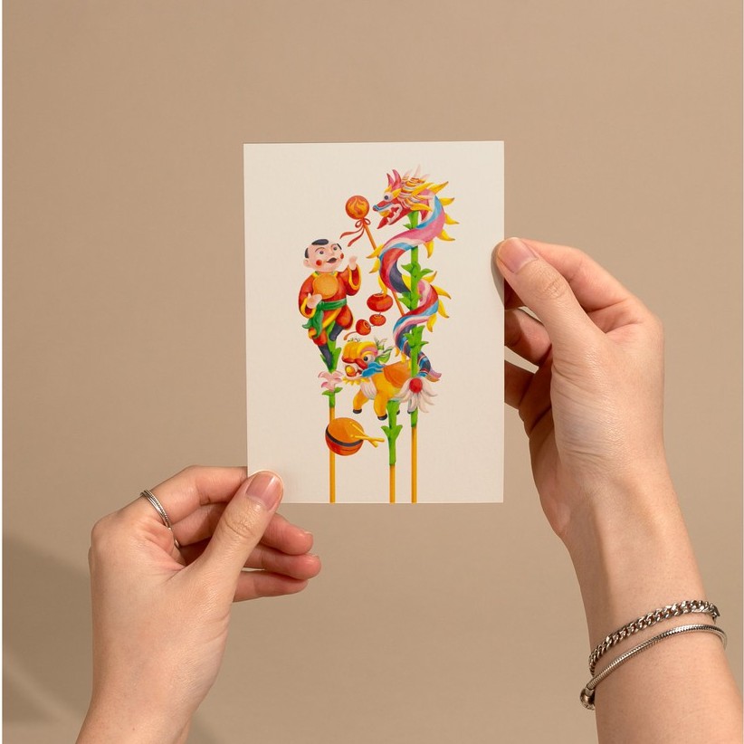 Postcard mẫu Tò He