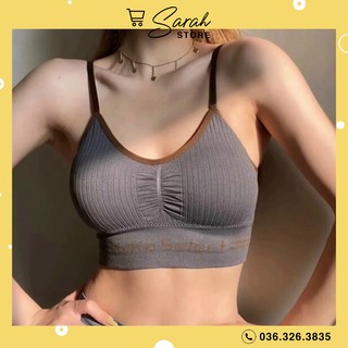 Áo Bra croptop 0344 Kaka Select Áo Bra Nữ Nhún Ngực Tông Màu Nhẹ BR72