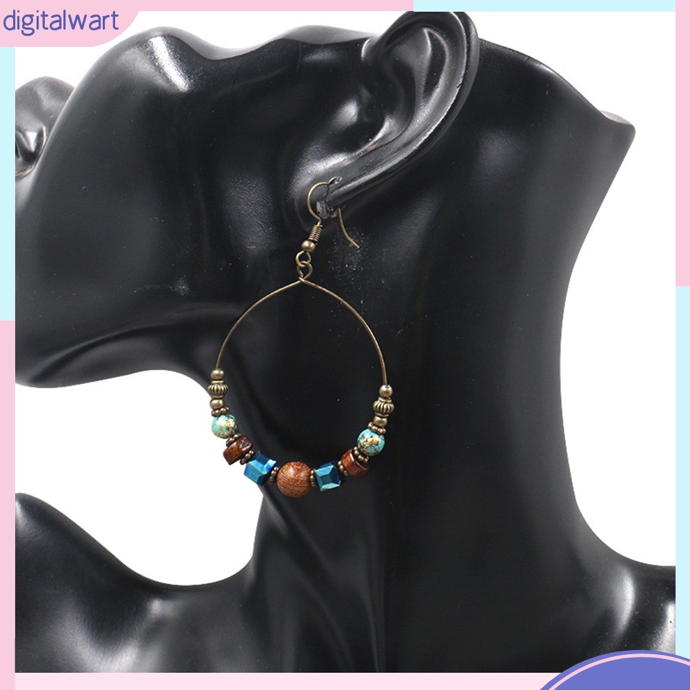 Khuyên Tai Nữ Trang Dáng Tròn Phong Cách Bohemian