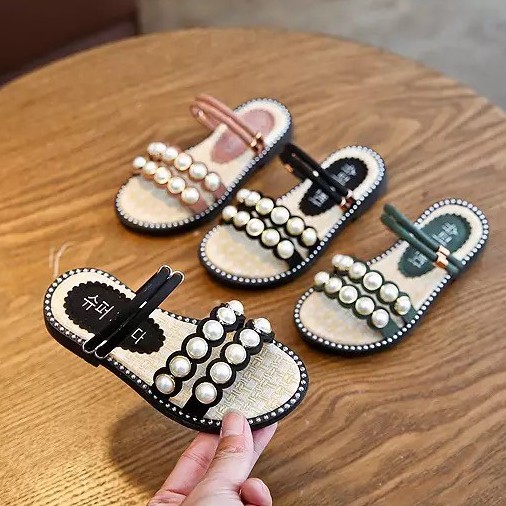 Dép Sandal cho bé gái - dép sandal đính đá siêu xinh phong cách hàn quốc hàng cao cấp dành cho bé gái 1-5 tuổi