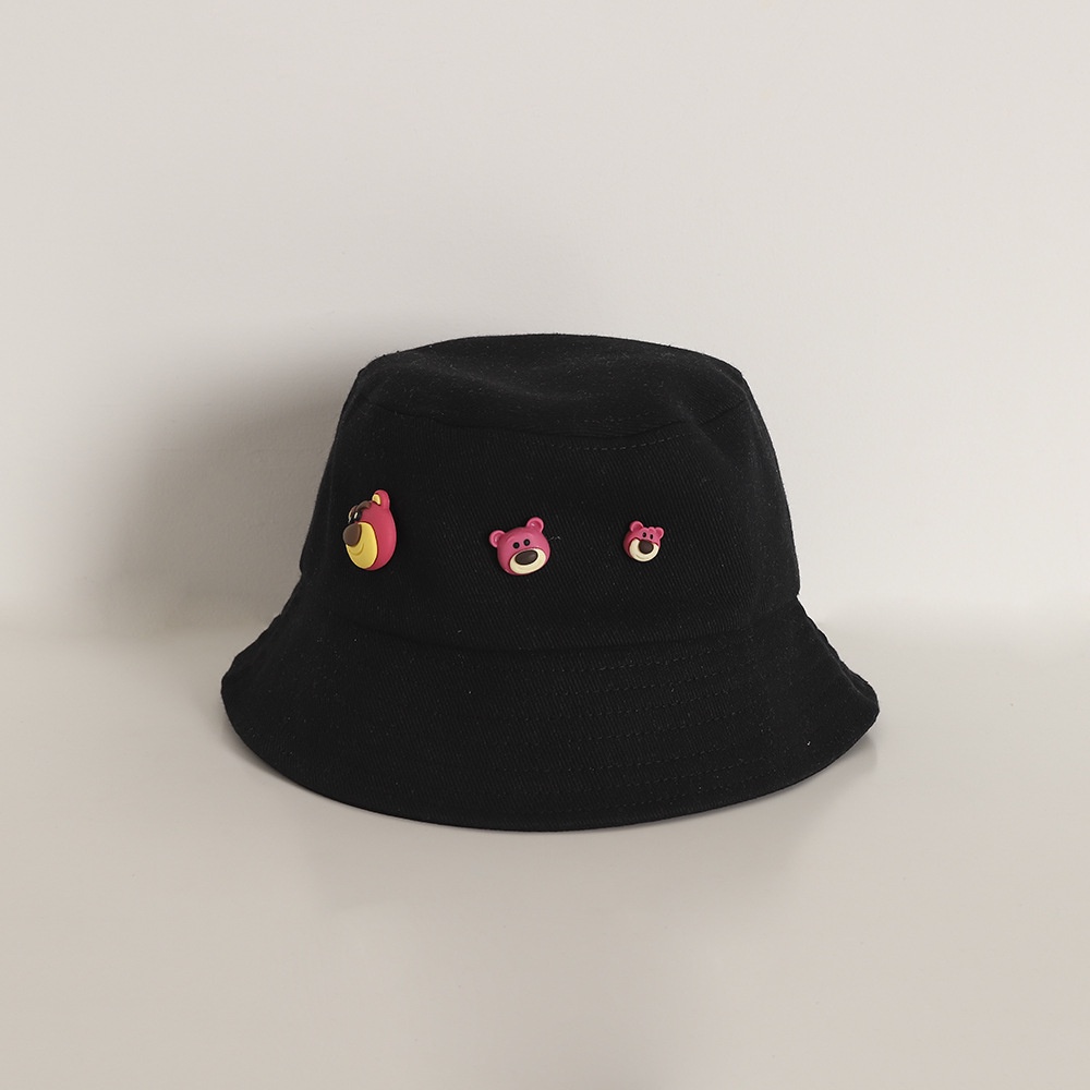 Nón Tai Bèo Chống Nắng Họa Tiết Gấu Hoạt Hình 3D Dễ Thương Xinh Xắn